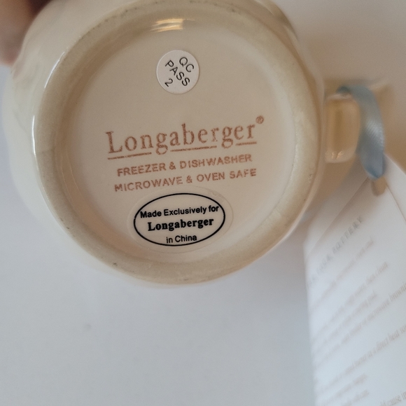 Longaberger Coffee Cup & Cereal Bowls Vintage Vine Cream Pattern - Picture 2 of 5